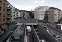 Visualisierung Rosengartentunnel auf der Höhe des Wipkingerplatzes