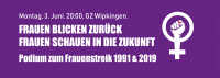 Podium zum Frauen*streik 1991 & 2019
